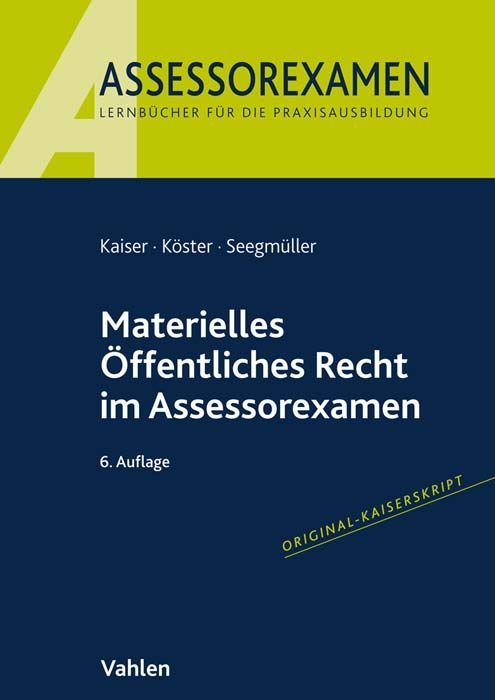 Produktbild: Materielles &Ouml;ffentliches Recht im Assessorexamen