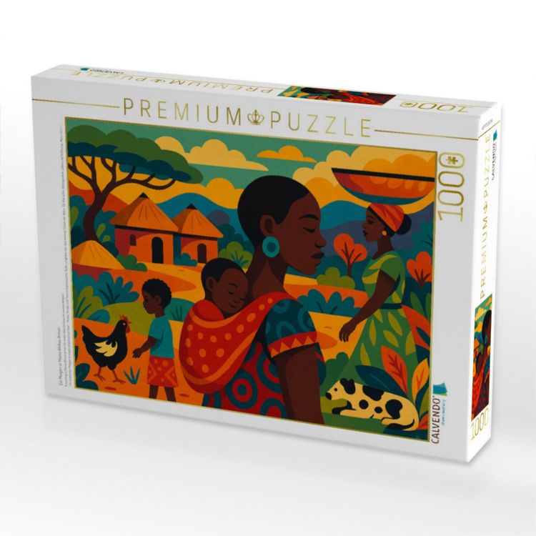 Produktbild: CALVENDO Puzzle Ein Morgen in Mama Afrikas Armen | 1000 Teile Lege-Gr&ouml;&szlig;e 64x48cm Foto-Puzzle f&uuml;r gl&uuml;ckliche Stunden