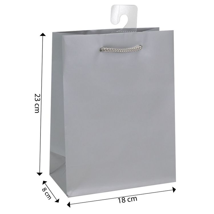 Produktbild: Idena Geschenktasche uni blau gelb rot gr&uuml;n 18x23x8cm 4fach sortiert 128g/m&sup2;