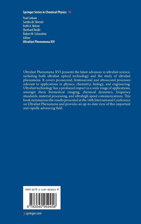 Produktbild: Ultrafast Phenomena XVI