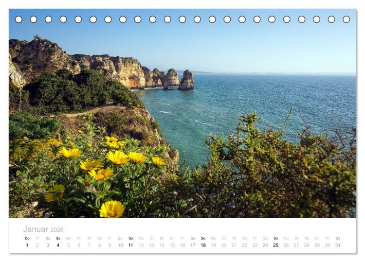 Produktbild: Portugal im Fr&uuml;hling (Tischkalender 2026 DIN A5 quer), CALVENDO Monatskalender