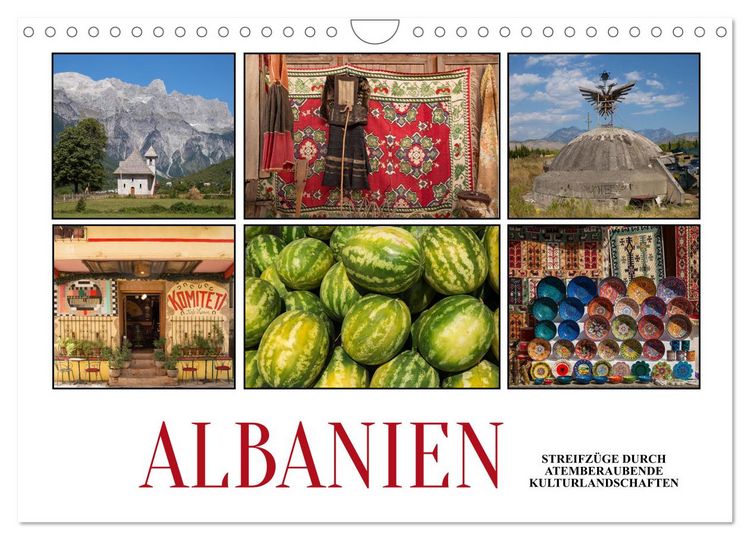 Produktbild: Albanien - Streifz&uuml;ge durch atemberaubende Kulturlandschaften (Wandkalender 2026 DIN A4 quer), CALVENDO Monatskalender