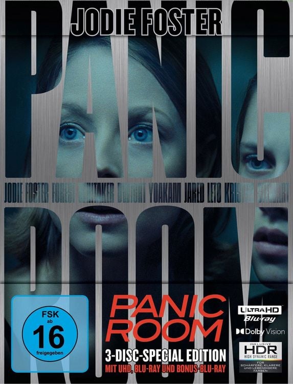 Produktbild: Panic Room - Limited Steelbook (4K Ultra HD) (+ Blu-ray) (+ Bonus-Blu-ray)