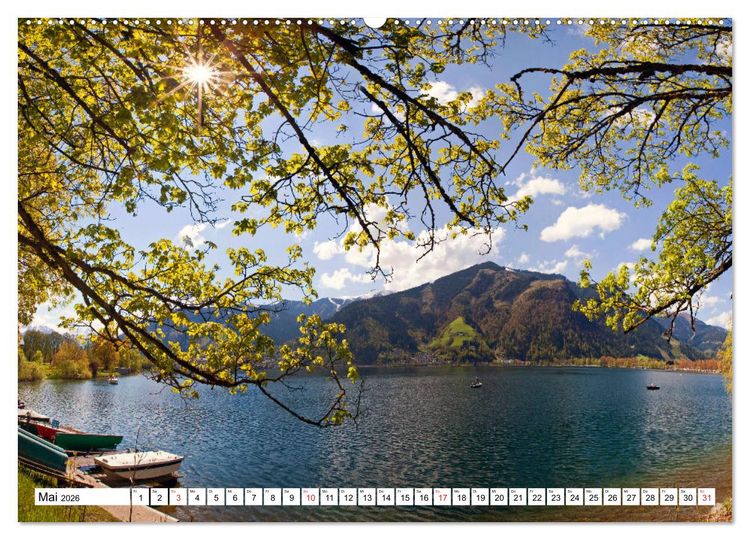 Produktbild: Der Zeller See im sch&ouml;nen Salzburger Land (Wandkalender 2026 DIN A2 quer), CALVENDO Monatskalender