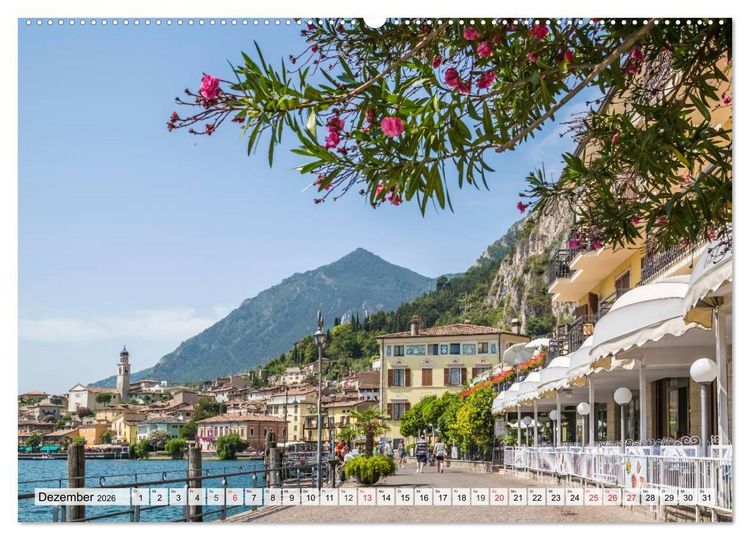 Produktbild: GARDASEE Idyllisches Limone sul Garda (hochwertiger Premium Wandkalender 2026 DIN A2 quer), Kunstdruck in Hochglanz