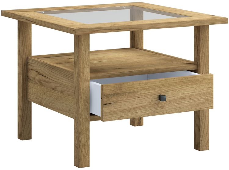 Produktbild: Holz Sofatisch Couchtisch Schublade Lingis M