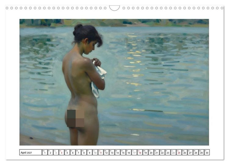 Produktbild: Sch&ouml;nheit ohne Schleier - Impressionismus (Wandkalender 2027 DIN A3 quer), CALVENDO Monatskalender