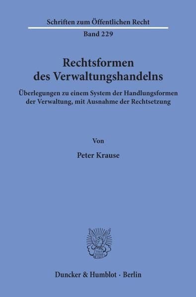 Produktbild: Rechtsformen des Verwaltungshandelns.