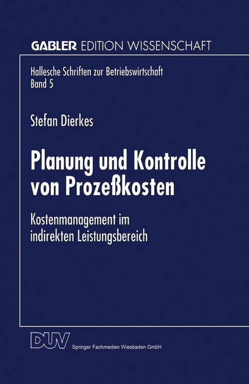 Produktbild: Planung und Kontrolle von Proze&szlig;kosten
