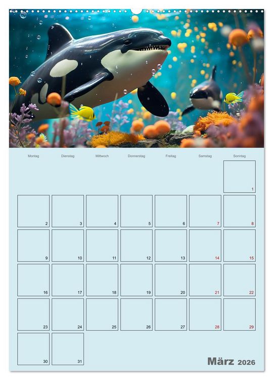 Produktbild: Schiffe, Fische und Piraten (hochwertiger Premium Wandkalender 2026 DIN A2 hoch), Kunstdruck in Hochglanz
