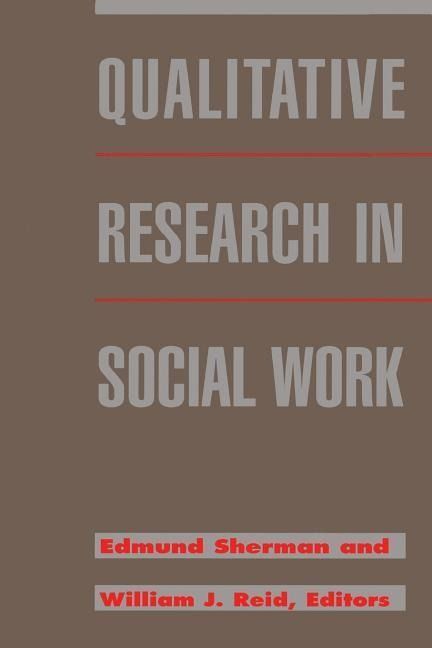 Produktbild: Sherman, E: Qualitative Research in Social Work (Paper)
