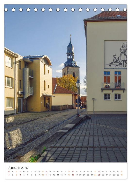 Produktbild: Die Stadt Hettstedt (Tischkalender 2026 DIN A5 hoch), CALVENDO Monatskalender