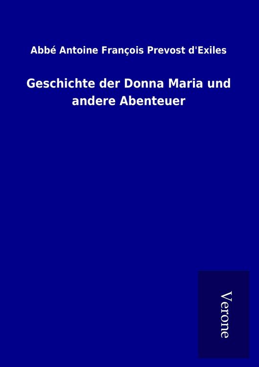 Produktbild: Geschichte der Donna Maria und andere Abenteuer