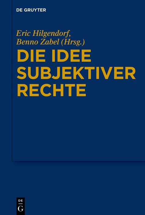 Produktbild: Die Idee subjektiver Rechte