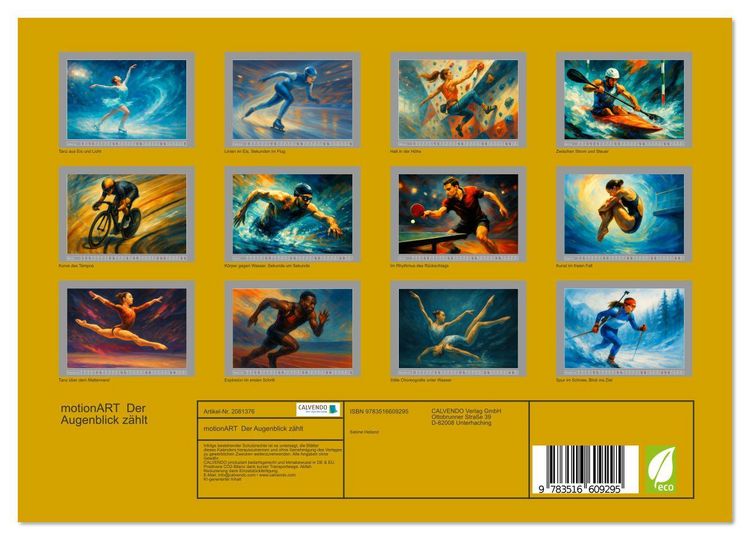 Produktbild: motionART Der Augenblick z&auml;hlt (Wandkalender 2026 DIN A4 quer), CALVENDO Monatskalender
