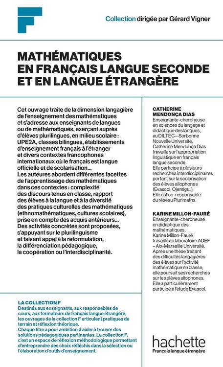 Produktbild: Math&eacute;matiques en fran&ccedil;ais langue seconde et en langue &eacute;trang&egrave;re