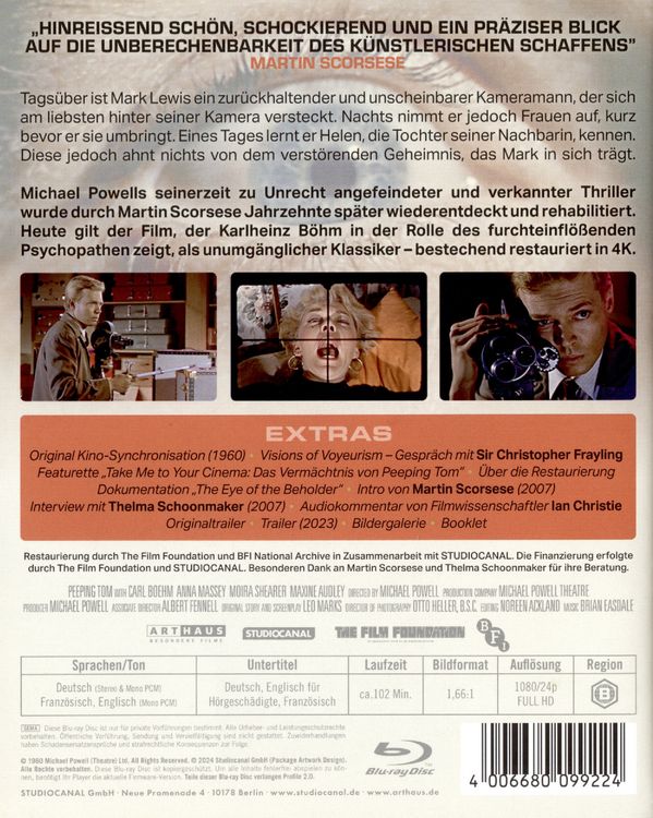 Produktbild: Peeping Tom - Augen der Angst - Collectors Edition