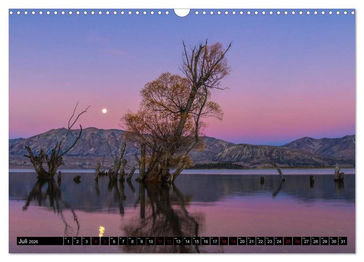 Produktbild: Trauminseln Neuseeland (Wandkalender 2026 DIN A3 quer), CALVENDO Monatskalender