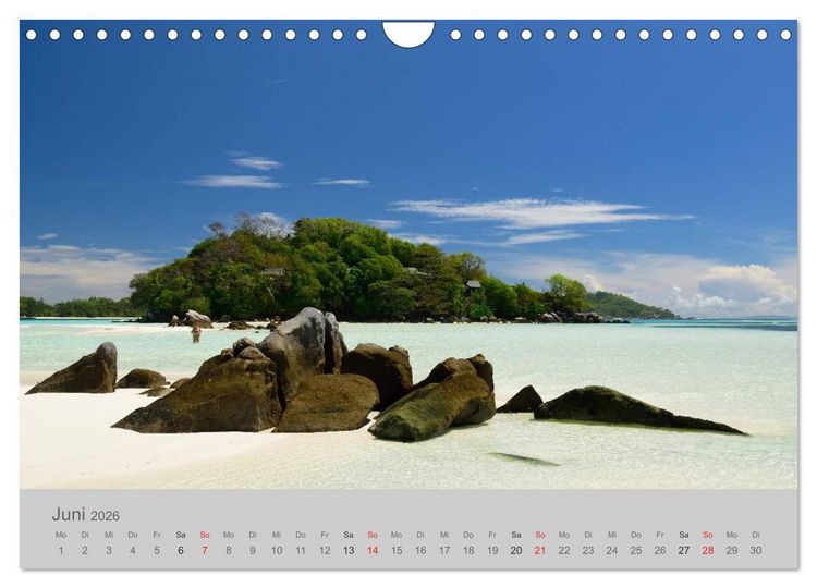 Produktbild: Lichtblicke - Seychellen (Wandkalender 2026 DIN A4 quer), CALVENDO Monatskalender