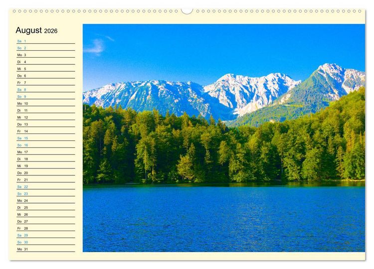 Produktbild: Bayern - Idylle zwischen Allg&auml;u und Bayerischen Alpen (Wandkalender 2026 DIN A2 quer), CALVENDO Monatskalender