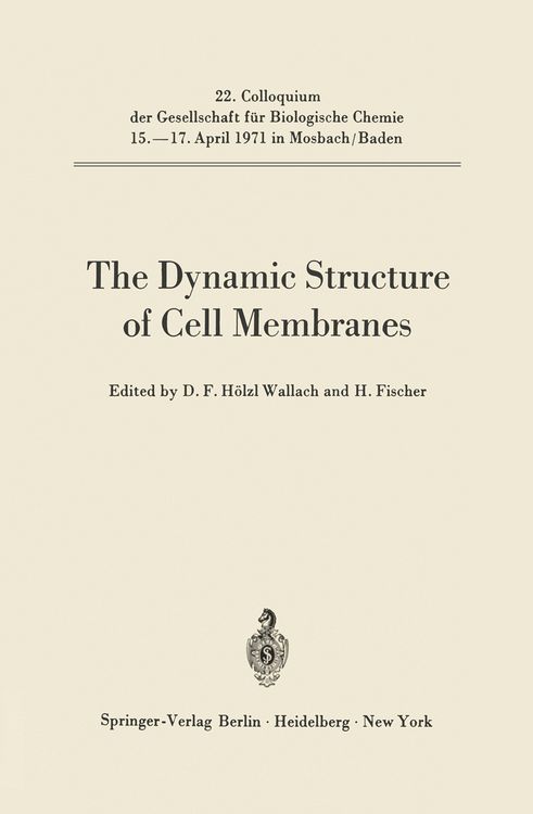 Produktbild: The Dynamic Structure of Cell Membranes