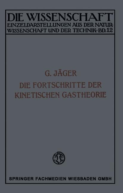 Produktbild: Die Fortschritte der Kinetischen Gastheorie