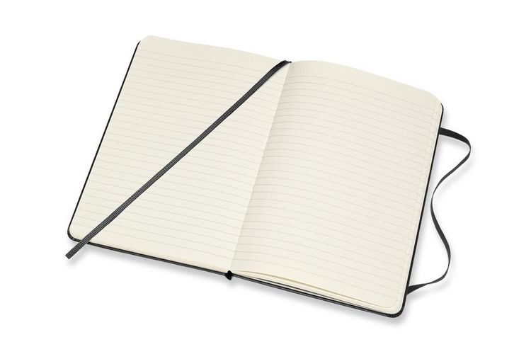Produktbild: Moleskine Notizbuch Medium, Liniert, Schwarz