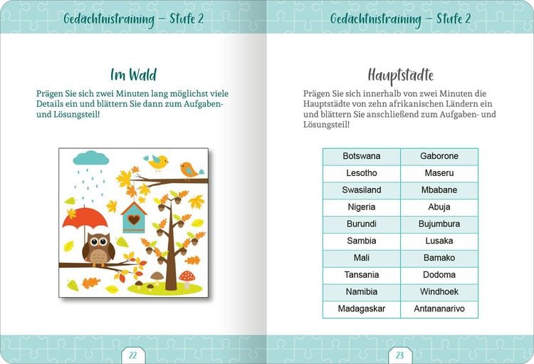 Produktbild: Kleine Auszeit &ndash; Ged&auml;chtnistraining