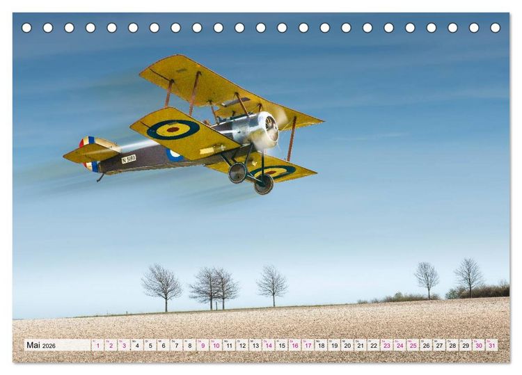 Produktbild: Modellflugzeuge in ACTION (Tischkalender 2026 DIN A5 quer), CALVENDO Monatskalender