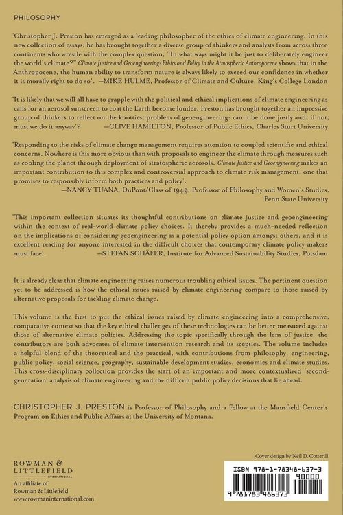 Produktbild: Climate Justice and Geoengineering