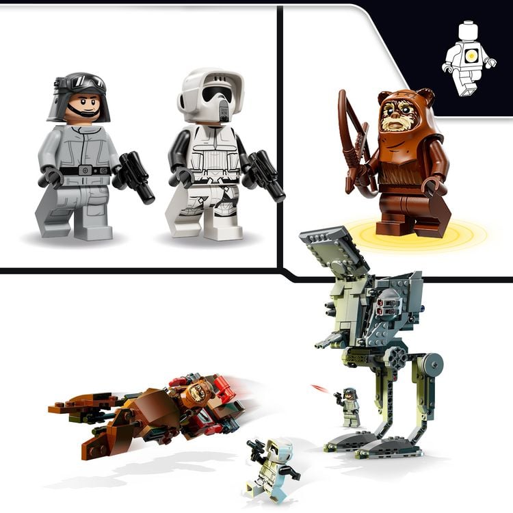 Produktbild: LEGO Star Wars 75424 SMART Play: AT-ST Angriff auf Endor, Spielzeug ab 8