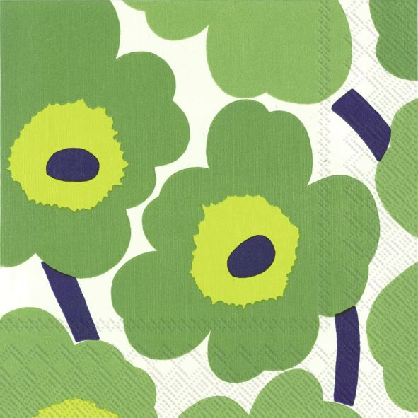 Produktbild: Serviette "Marimekko-Unikko", 33x33 cm, gr&uuml;n