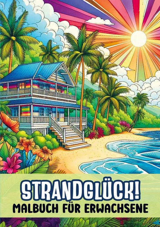 Produktbild: Malbuch f&uuml;r Erwachsene - Strandgl&uuml;ck!