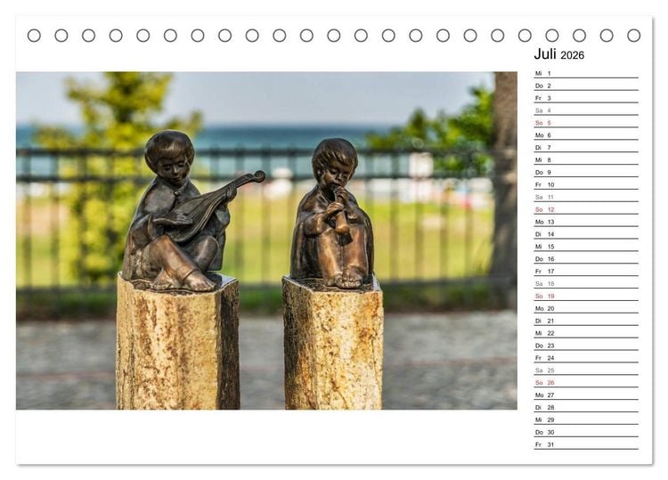 Produktbild: Ostseebad Binz &ndash; Zeit f&uuml;r Erholung (Tischkalender 2026 DIN A5 quer), CALVENDO Monatskalender