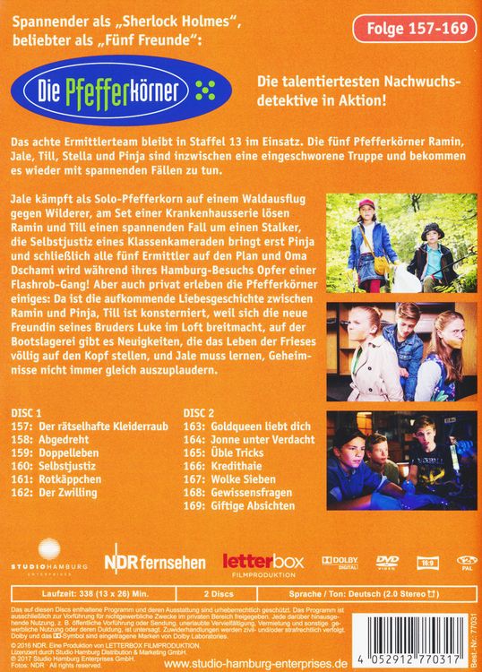 Produktbild: Die Pfefferk&ouml;rner Vol. 13 - Folge 157-169 [2 DVDs]