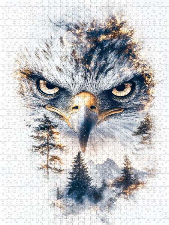 Produktbild: CALVENDO Puzzle Adler | 1000 Teile Lege-Gr&ouml;&szlig;e 64x48cm Foto-Puzzle f&uuml;r gl&uuml;ckliche Stunden