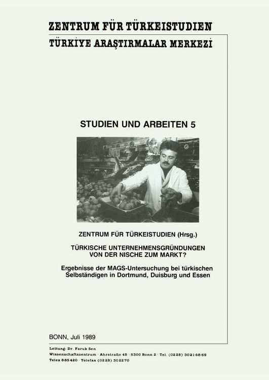 Produktbild: T&uuml;rkische Unternehmensgr&uuml;ndungen von der Nische zum Markt?