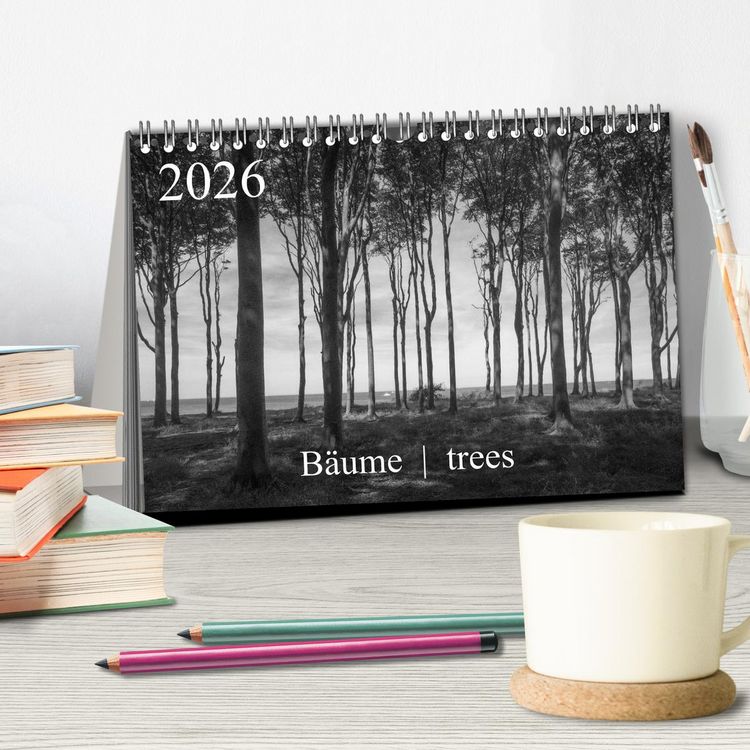 Produktbild: B&auml;ume trees 2026 (Tischkalender 2026 DIN A5 quer), CALVENDO Monatskalender