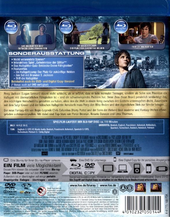 Produktbild: Percy Jackson - Diebe im Olymp (+ DVD) (+Digital Copy Disc)