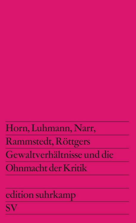 Produktbild: Gewaltverh&auml;ltnisse und die Ohnmacht der Kritik