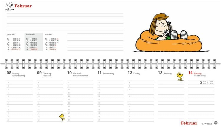 Produktbild: Peanuts Wochenquerplaner 2027