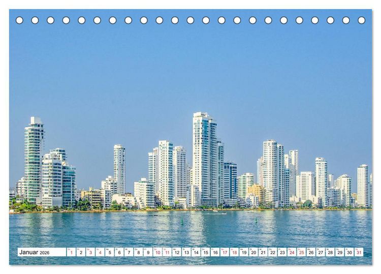 Produktbild: Traumziele Mittelamerikas - Costa Rica, Panama und Kolumbien (Tischkalender 2026 DIN A5 quer), CALVENDO Monatskalender