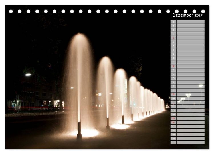 Produktbild: KARLSRUHE F&Uuml;R NACHTSCHW&Auml;RMER (Tischkalender 2027 DIN A5 quer), CALVENDO Monatskalender