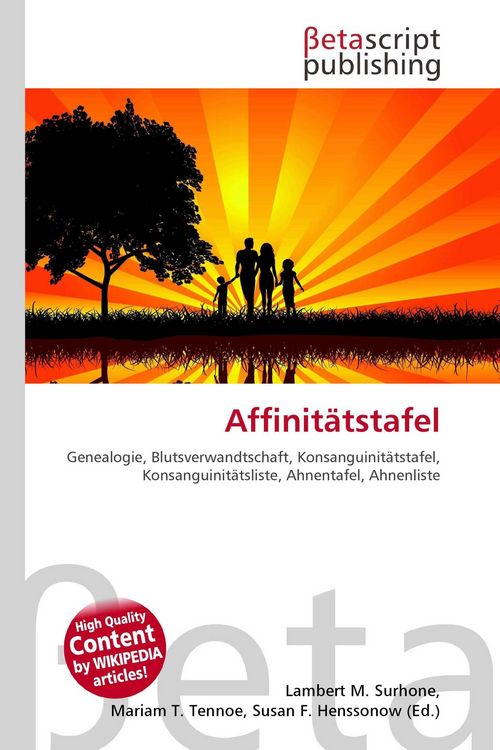 Produktbild: Affinit&auml;tstafel