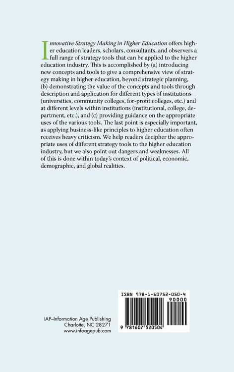 Produktbild: Innovative Strategy Making in Higher Education (Hc)
