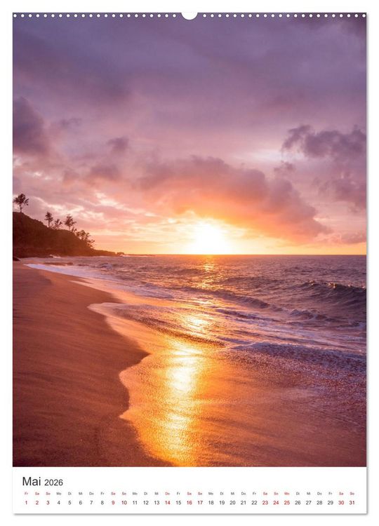 Produktbild: Hawaii - Das wundersch&ouml;ne Land im Pazifik. (hochwertiger Premium Wandkalender 2026 DIN A2 hoch), Kunstdruck in Hochglanz