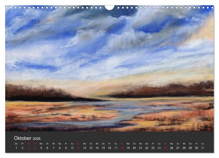 Produktbild: Landschaftspastelle (Wandkalender 2026 DIN A3 quer), CALVENDO Monatskalender