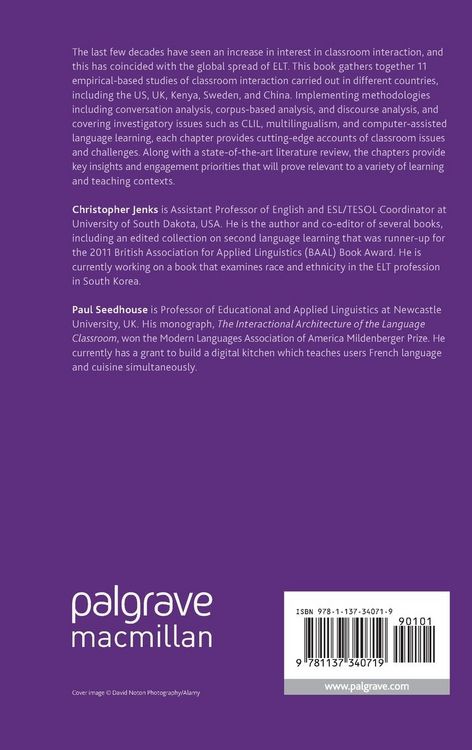 Produktbild: International Perspectives on ELT Classroom Interaction