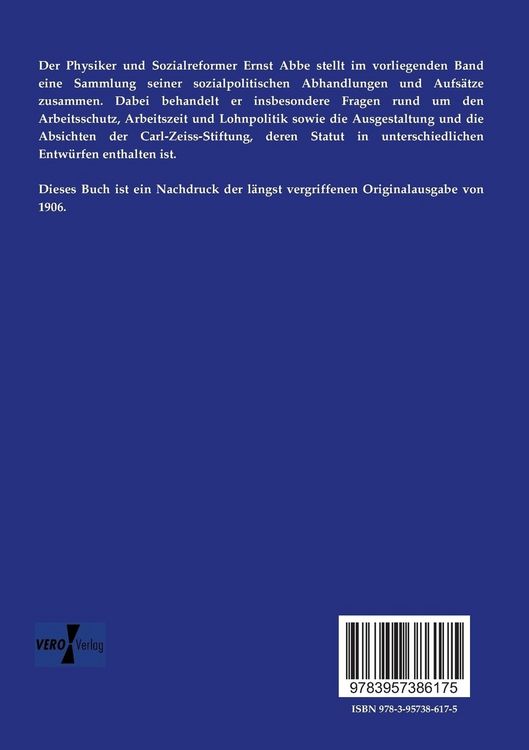Produktbild: Sozialpolitische Schriften