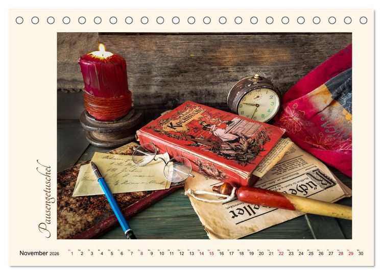 Produktbild: K&uuml;chengeplauder - Nostalgische Momente (Tischkalender 2026 DIN A5 quer), CALVENDO Monatskalender